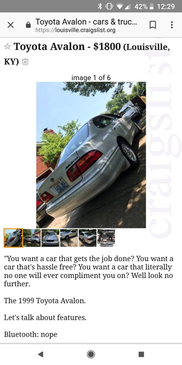 Guy post hilarious ad for his used car