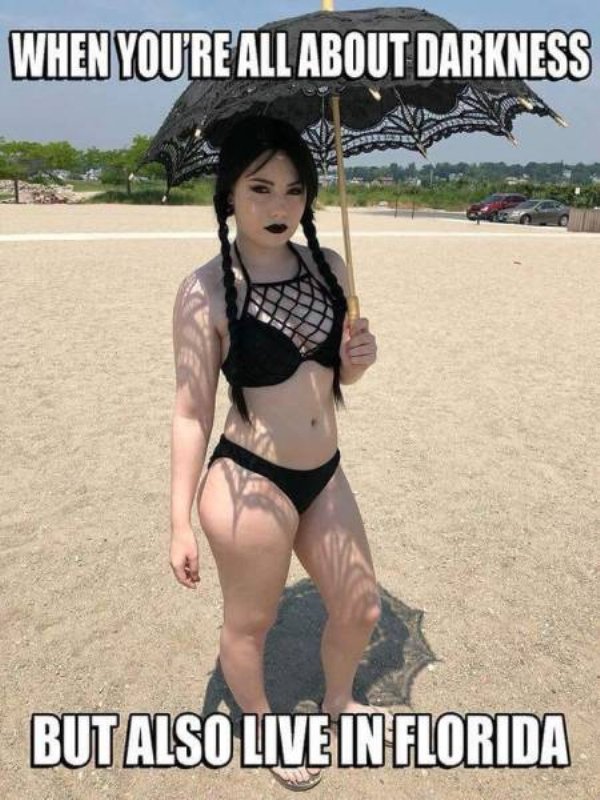 big titty goth gf - When You'Re All About Darkness But Also Live In Florida