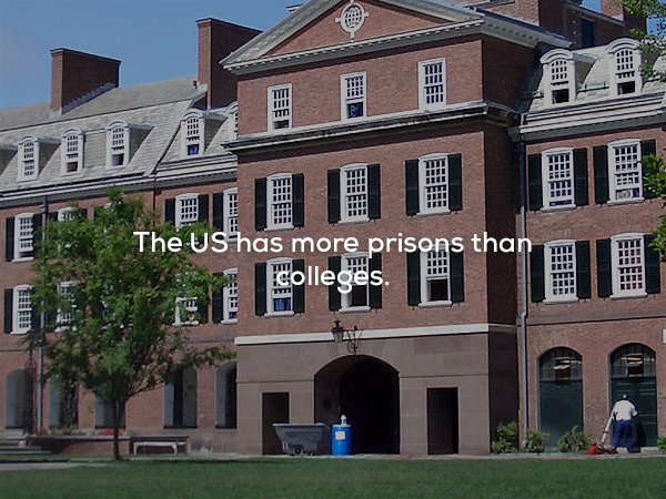creepy fact timothy dwight college - ei Ber Keite The Us has more prisons than Colleges D at olleges