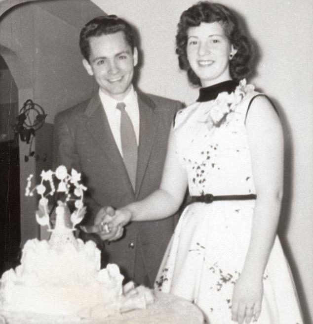 Future leader of a cult of brutal killers Charles Manson with his first wife Rosalie Willis at their wedding in the US in 1955.