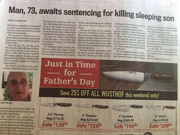 unfortunate ad placements - Man, 73, awaits sentencing for killing sleeping son Gart Dintrock Timba l doo d knowledging the Ottawa wa time for e Beskipped hench and stayed is not the best place for the tion with his son in 1901 how to the jury included Jo