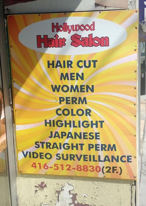 banner - Hollywood Hair Salon Hair Cut Men Women Sperm Color Highlight Japanese Straight Perm Video Surveillance 41651288302F.