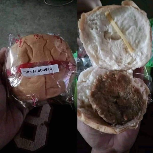 Cheese Burger with no cheese