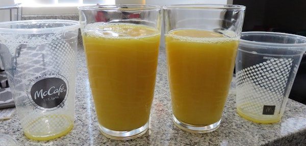 mcdonalds small vs medium orange juice