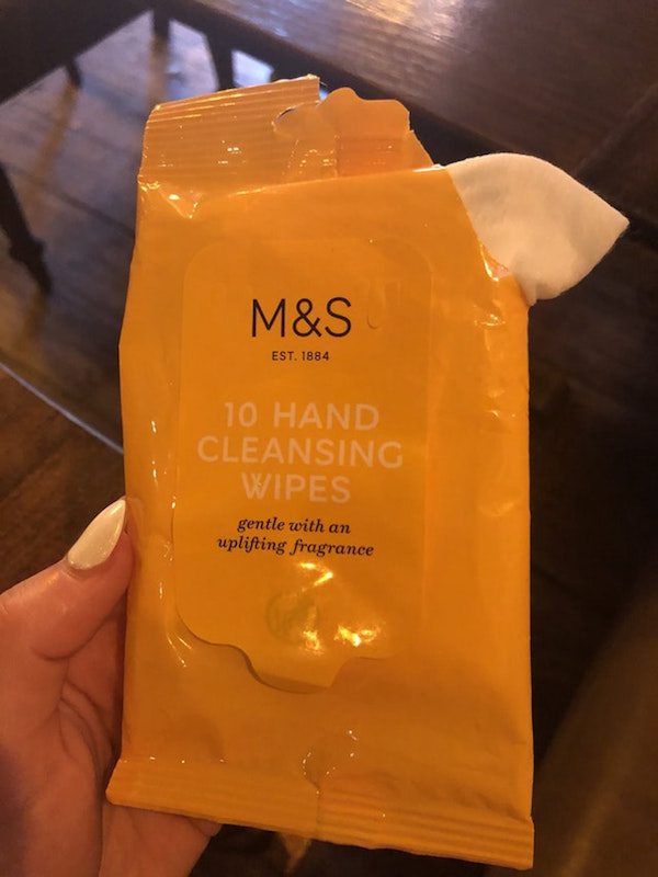 orange - M&S Est. 1884 10 Hand Cleansing Wipes gentle with an uplifting fragrance