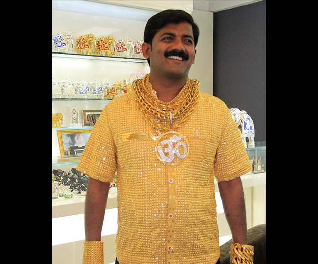 The guy who had that $240,000 gold shirt made for him was invited to a party, but when he arrived was beaten to death in front of his son by 12 assailants