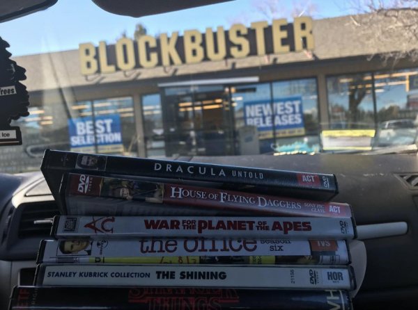 Take a look inside the last remaining blockbuster