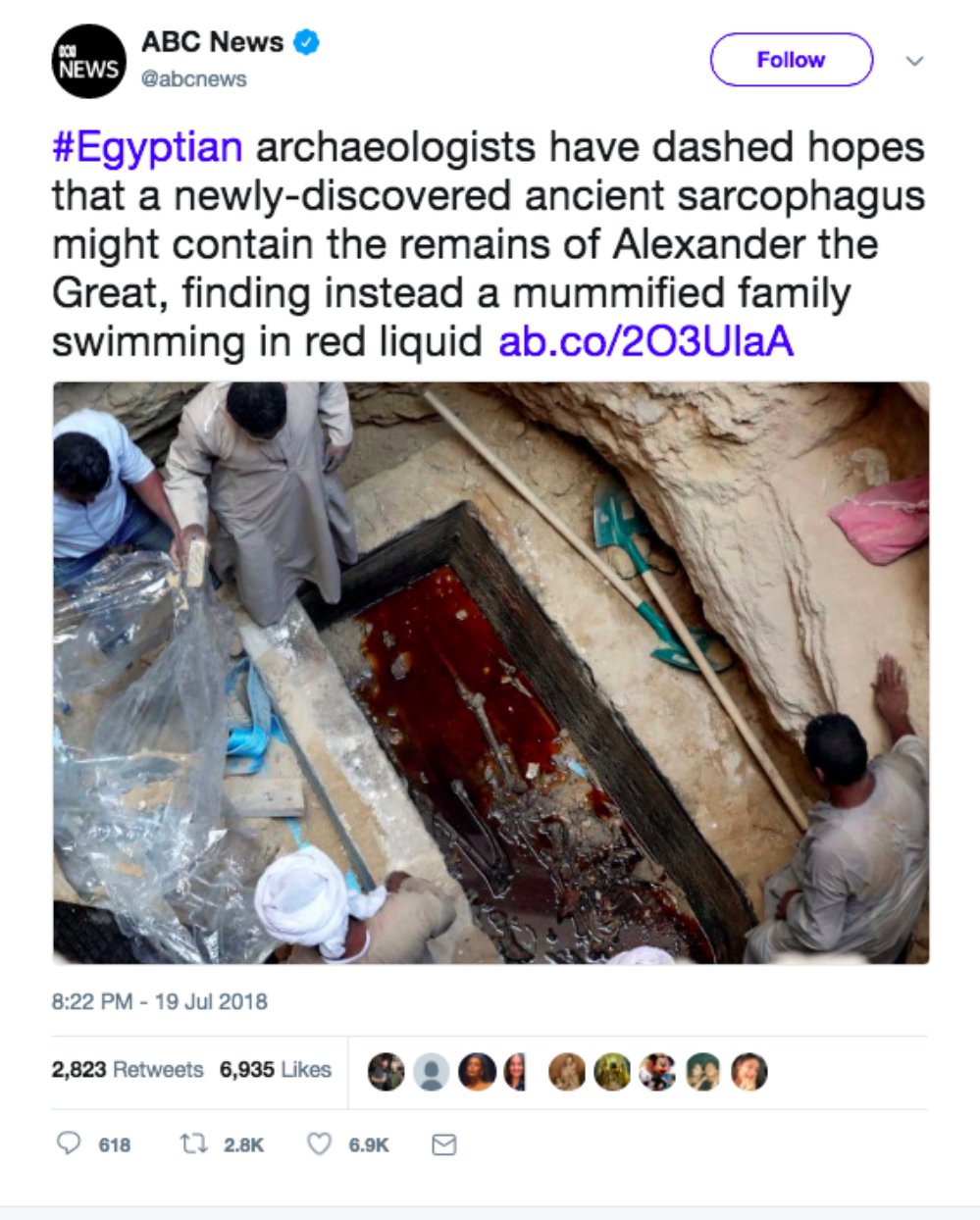 People Create Petition To Drink The Red Liquid Found In This Old Sarcophagus