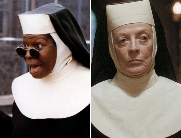 Whoopi Goldberg is now older than Maggie Smith was in Sister Act.

Whoopi, now 62, is actually older than her counterpart Maggie was at the time when she was 58.