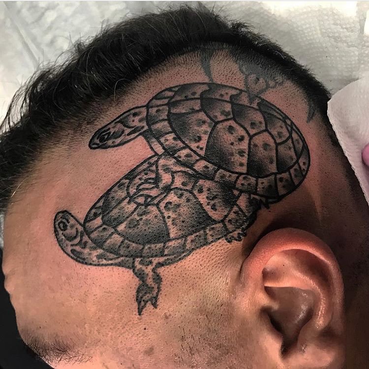 terrible sea turtle tattoo