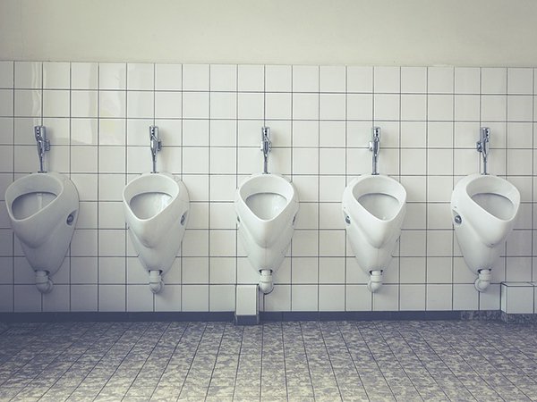 “My wife thought men pull their pants all the way down at urinals and asked if it wasn’t weird to see all those butts anytime I had to take a leak.”