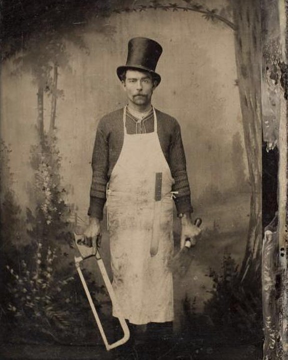 A tintype portrait of Bill ‘The Butcher’ Poole, 1875