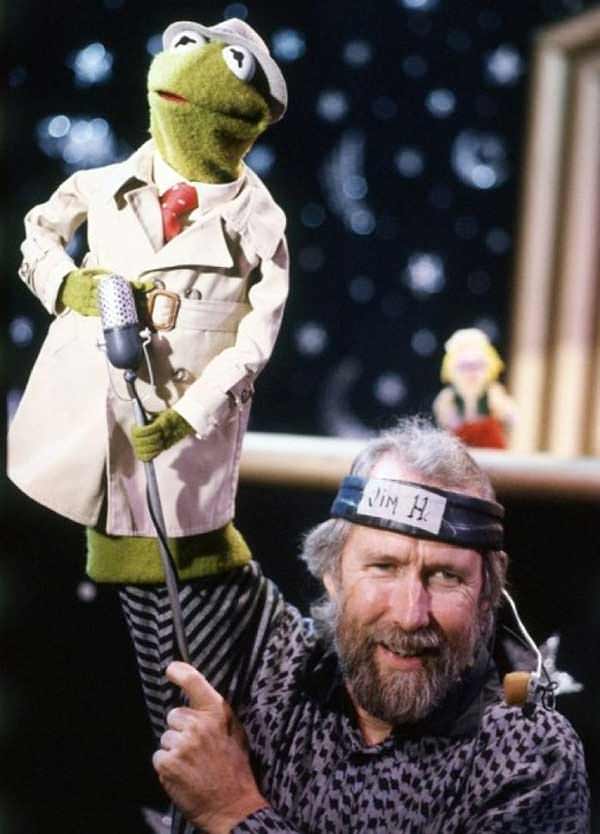 Jim Henson bringing Sesame Street News reporter Kermit to life, mid 80s.