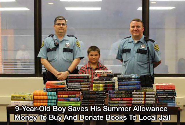 Child - Cactu 9YearOld Boy Saves His Summer Allowance Money To Buy And Donate Books To Local Jail