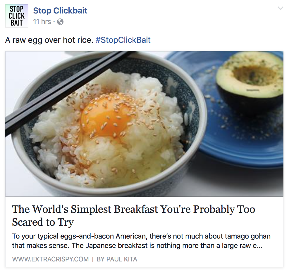 Stop clickbait is doing god's work