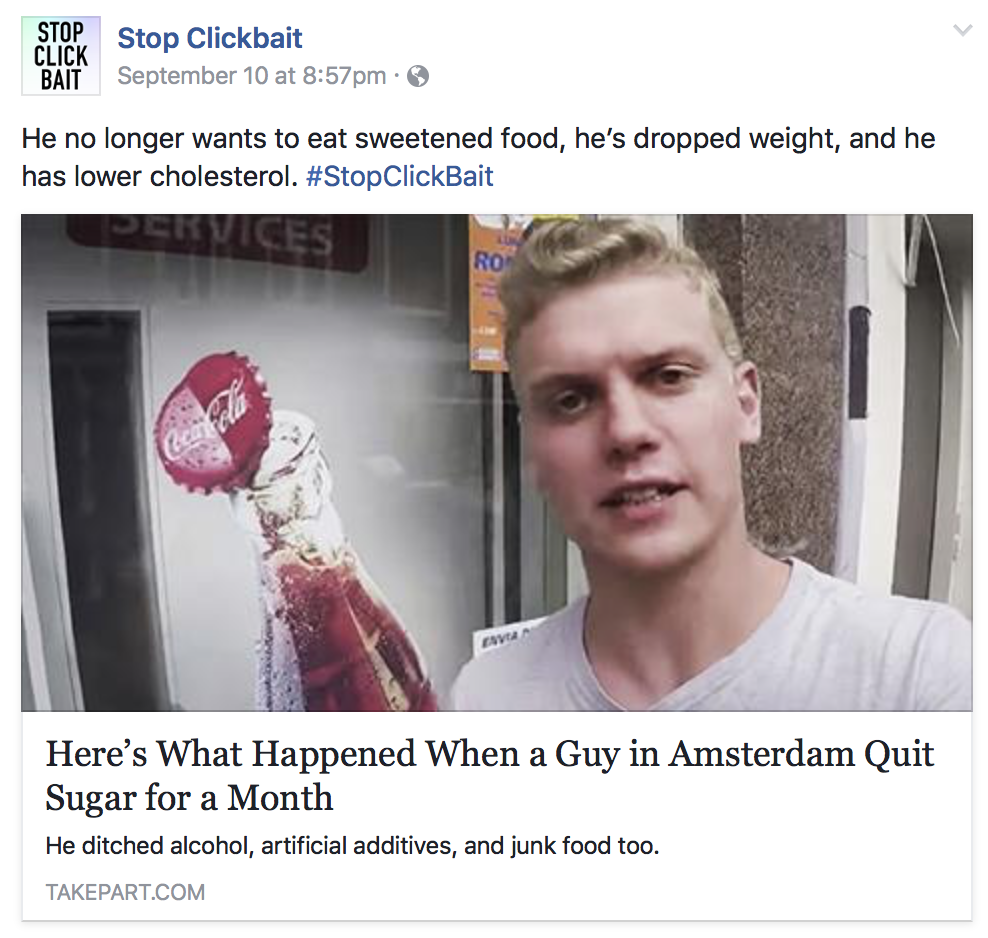 Stop clickbait is doing god's work