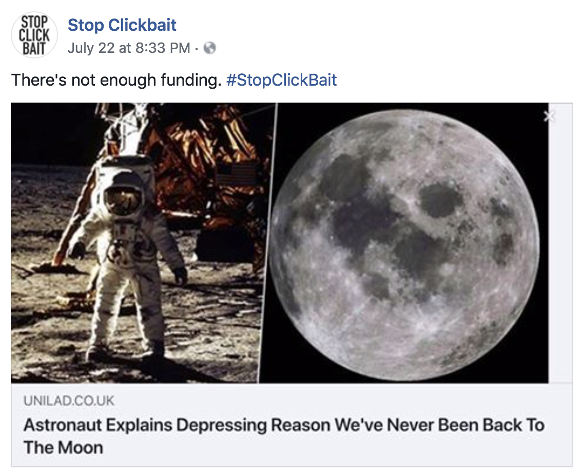 Stop clickbait is doing god's work