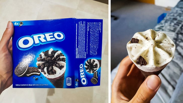oreo - Oreo Oreo Vanilla Flavour Ice Cream W Ored Biscut Pieces