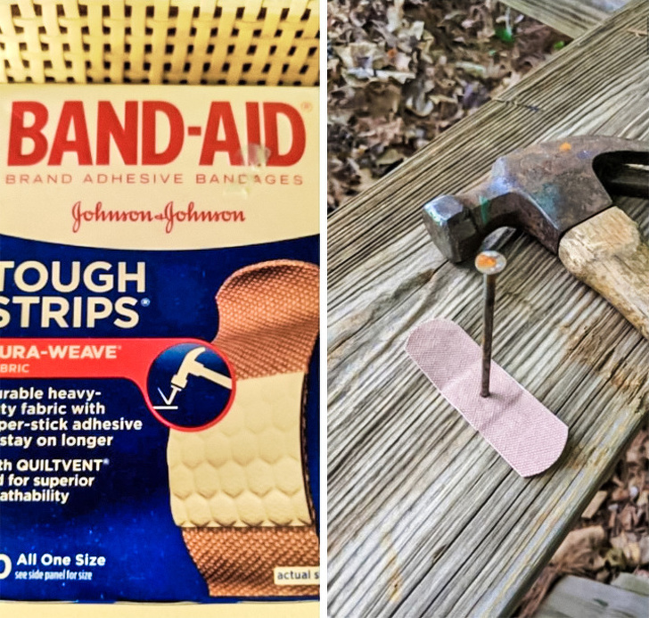 wood - BandAid Brand Adhesive Bancages Johnson Johnson Tough Strips UraWeave Bric arable heavy ty fabric with perstick adhesive stay on longer th Quiltvent for superior athability All One Size see side panel lor size actuals