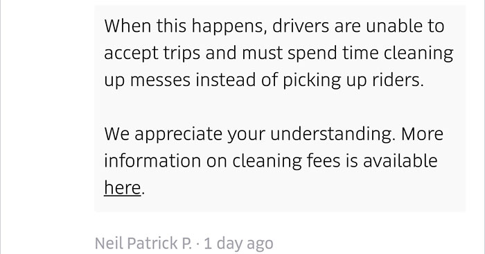 Uber Scams A Rider For $157 Cleaning Fee 