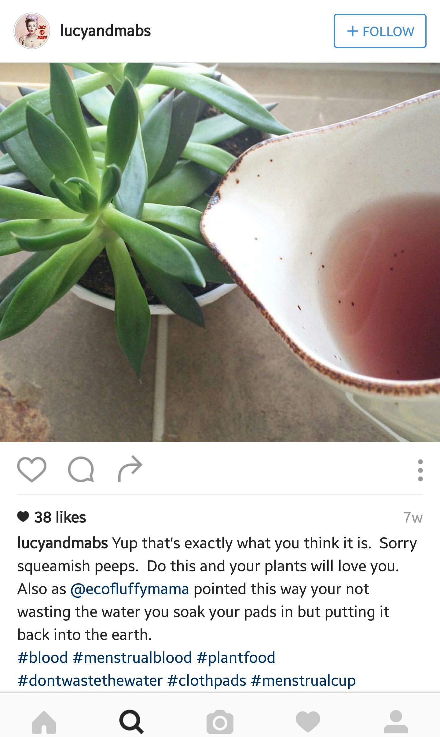 flowerpot - Sa lucyandmabs a 38 7w lucyandmabs Yup that's exactly what you think it is. Sorry squeamish peeps. Do this and your plants will love you. Also as pointed this way your not wasting the water you soak your pads in but putting it back into the ea