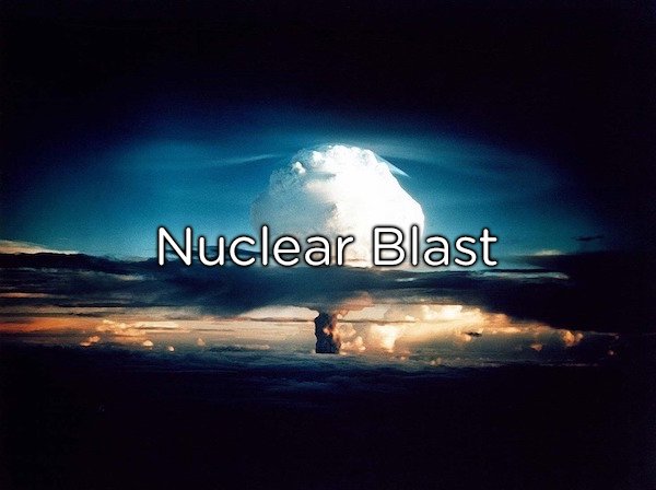 If you see the bright flash associated with a nuclear explosion:
Lay face down on the ground and put your thumbs in your ears and fingers over your eyes. Breathe through your teeth. Since you’re laying face down the shockwave will mostly pass over you. (If you’re standing up it can cause your lungs, eardrums, and other organs to explode.)

Once the shockwave passes over you, you need to find shelter immediately and stay sheltered under as much concrete and steel as possible for 48 hours—this is critical.