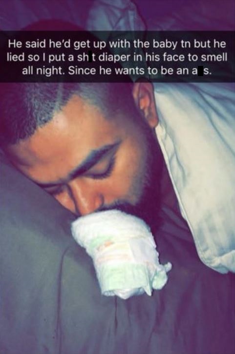 ass smell sleep - He said he'd get up with the baby tn but he lied so I put a sh t diaper in his face to smell, all night. Since he wants to be an a s.