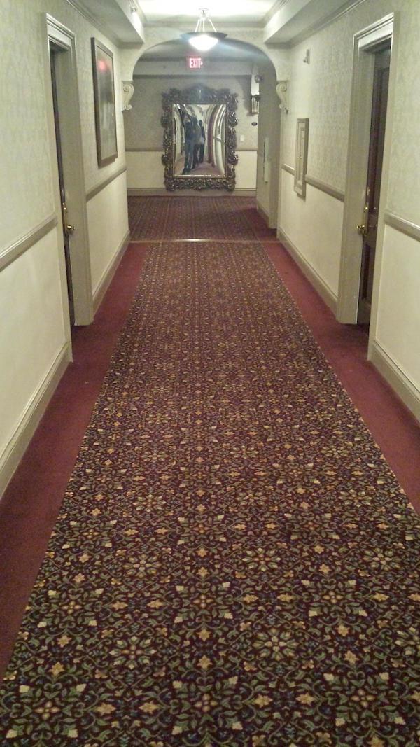 “Stayed at the Stanley Hotel in Estes Park, CO. My wife and I were the only people on this floor, but the mirror shows we may have had company. Would love to hear your thoughts..?”