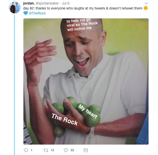 Student spends 100 days asking The Rock to be his buddy