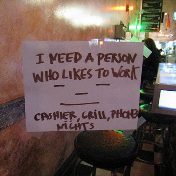 funny now hiring restaurant - I Need A Person Who To Work Cashier, Grill, Photo Mlats