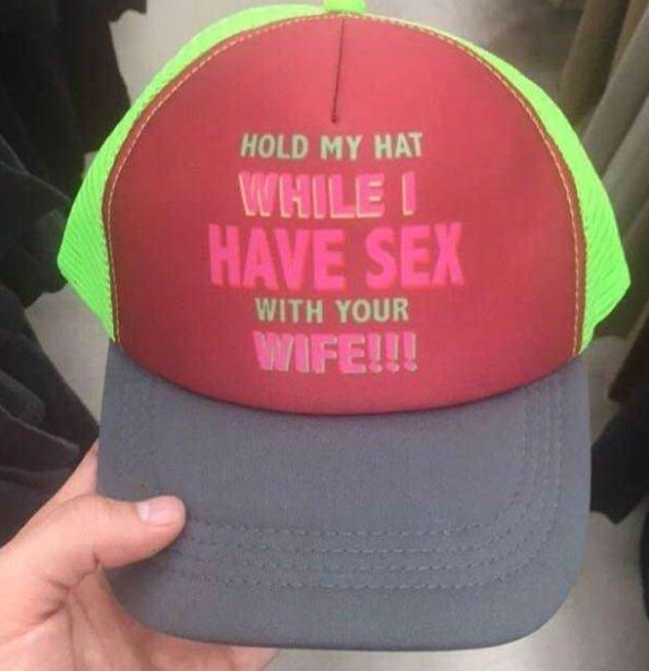 baseball cap - Hold My Hat While Have Sex With Your Wife!!!