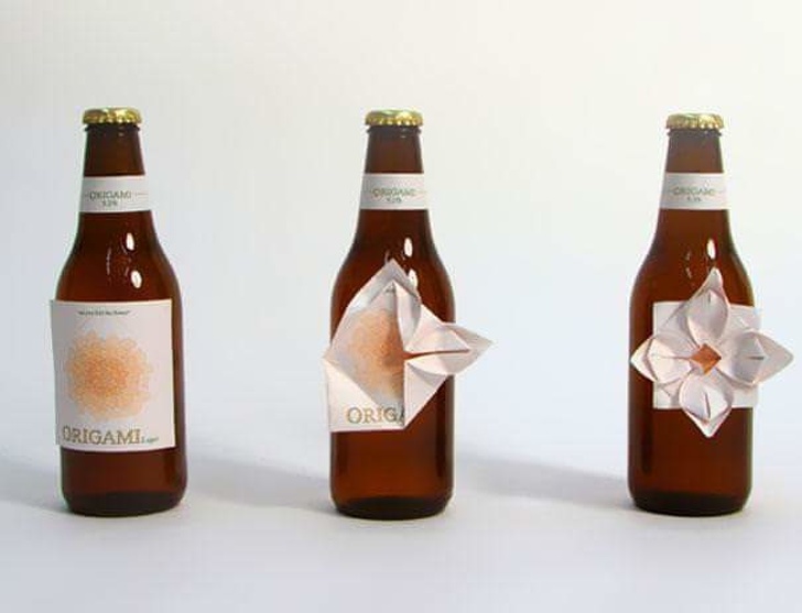 A label that can be used to create origami