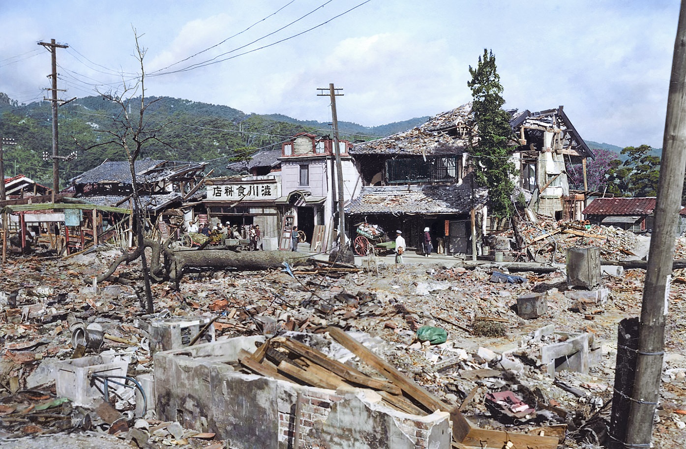 Hiroshima after bombing.