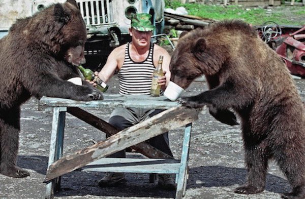 russia - russians and bears