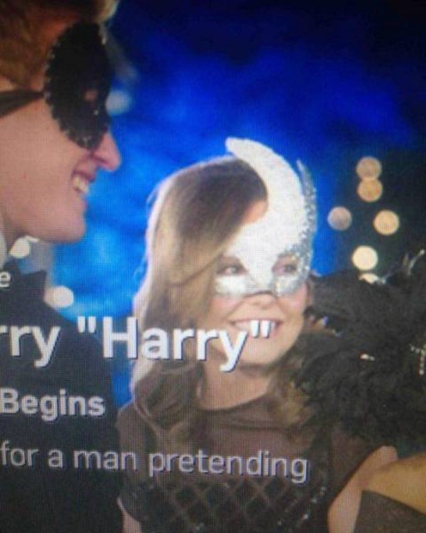 perfect timing Coincidence - ry "Harry" Begins for a man pretending
