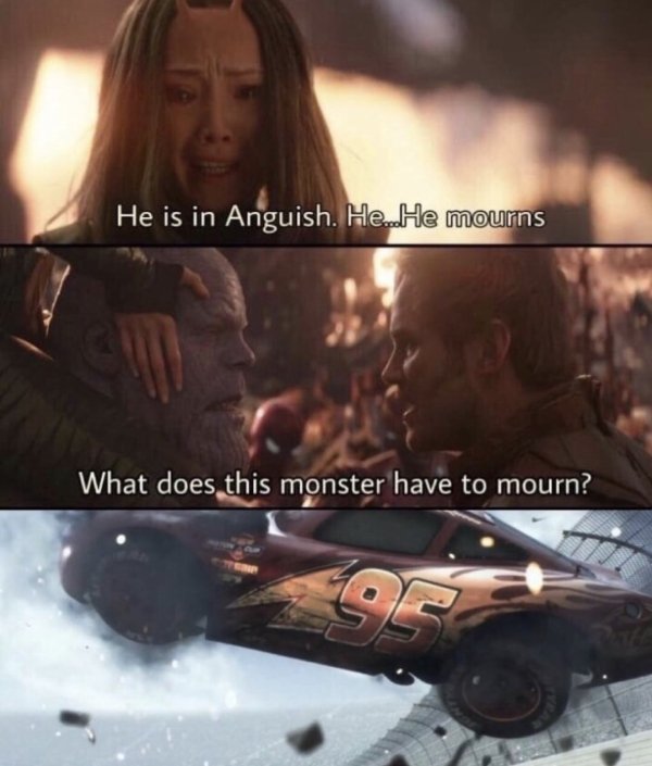 does this monster have to mourn meme template - He is in Anguish. He He mourns What does this monster have to mourn?