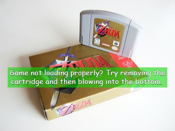 box - Velda Game not loading properly? Try removing the cartridge and then blowing into the bottom.
