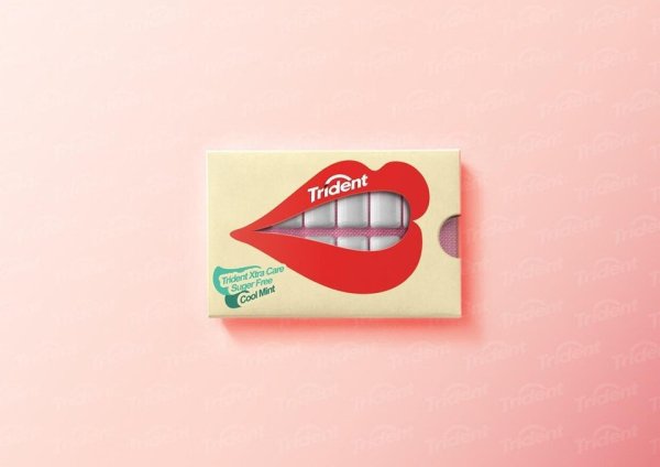 cool design packaging chewing gum - Trident Ibericare Superre Cool Mint