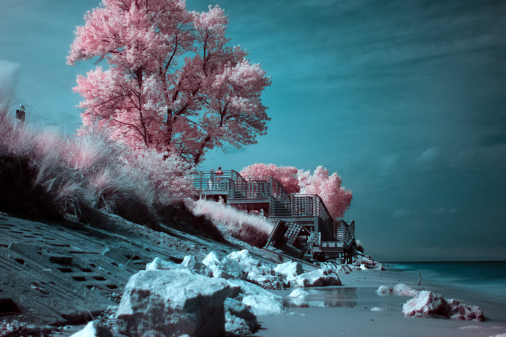 infrared beach