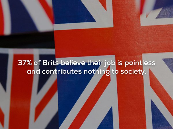 banner - 37% of Brits believe their job is pointless and contributes nothing to society.