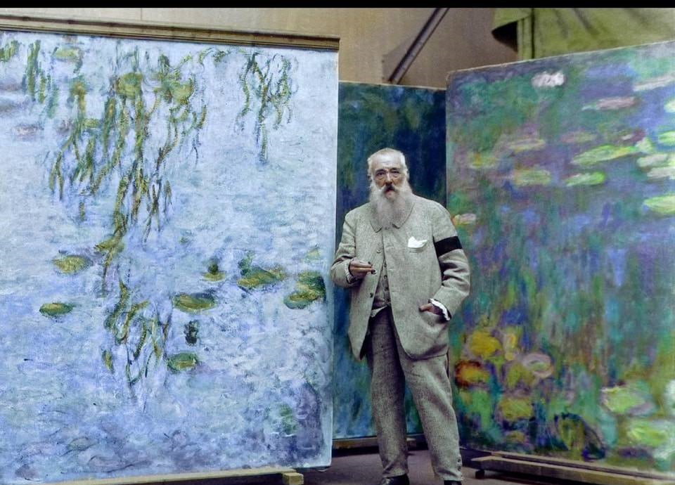 Claude Monet, French artist and a leading member of the Impressionist group of painters was born in Paris, 1840.