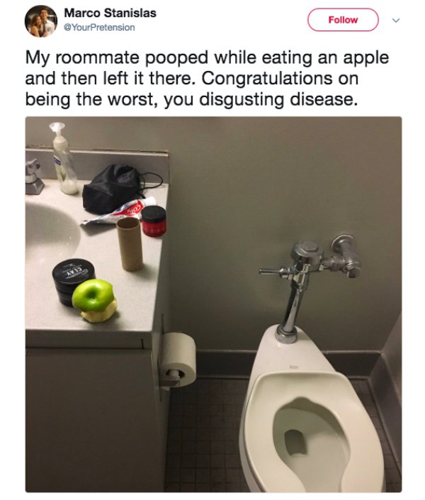 18 people with inconsiderate roommates