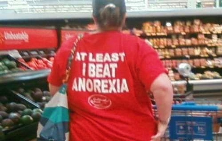 wtf people at walmart - At Least I Beat Anorexia