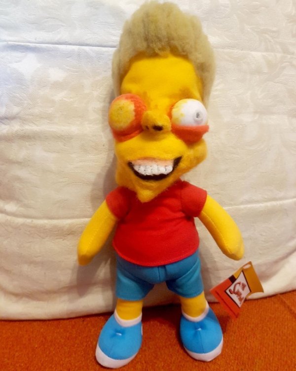 cursed image - knock off simpsons toys