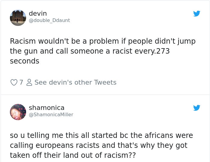 37 racists getting called out online