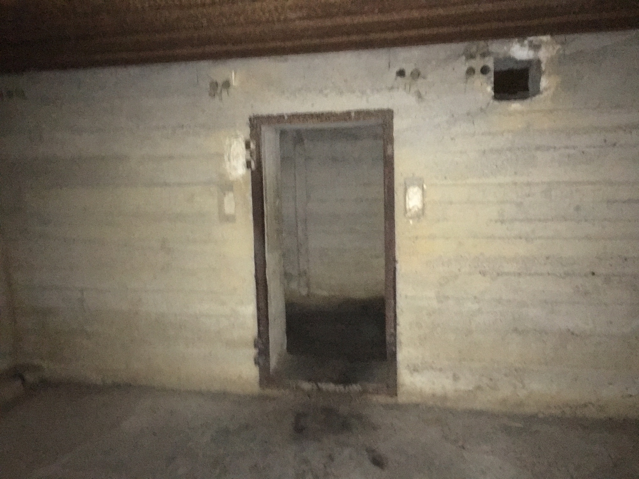 Inside the German bunker