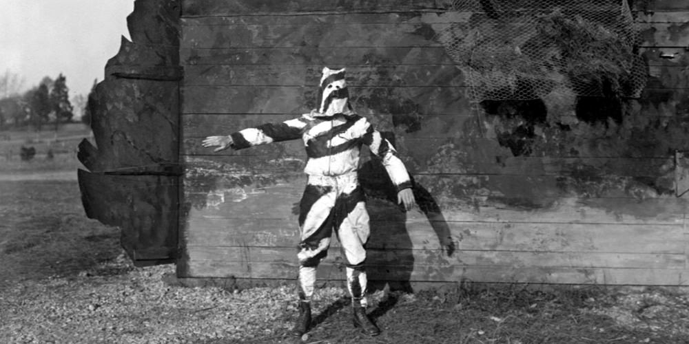 Experimental camouflage in England in 1917.