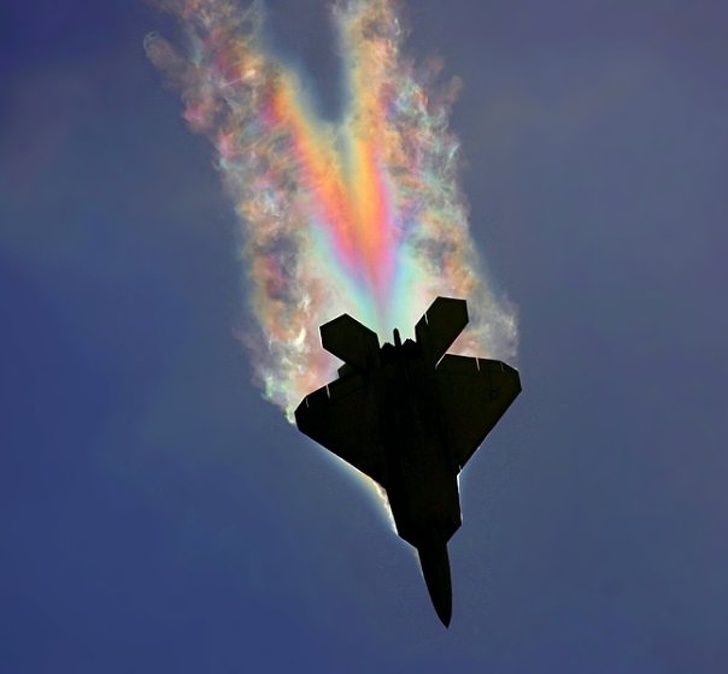 fighter jet rainbow