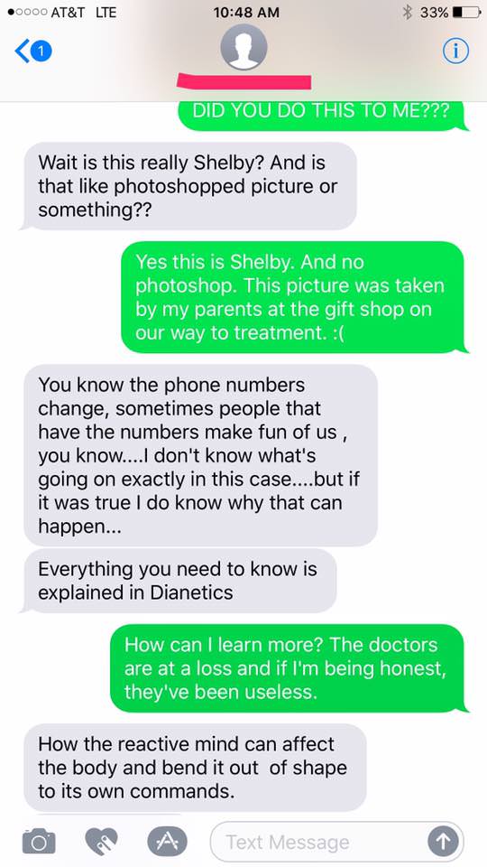 Woman Trolls Wrong Number Text From a Scientologist