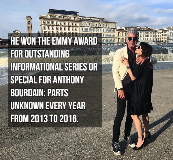 Anthony Bourdain - Llllll 01010100GG Ggg E Delen Llett He Won The Emmy Award mm Th For Outstanding Informational Series Or Special For Anthony Bourdain Parts Unknown Every Year From 2013 To 2016. 11